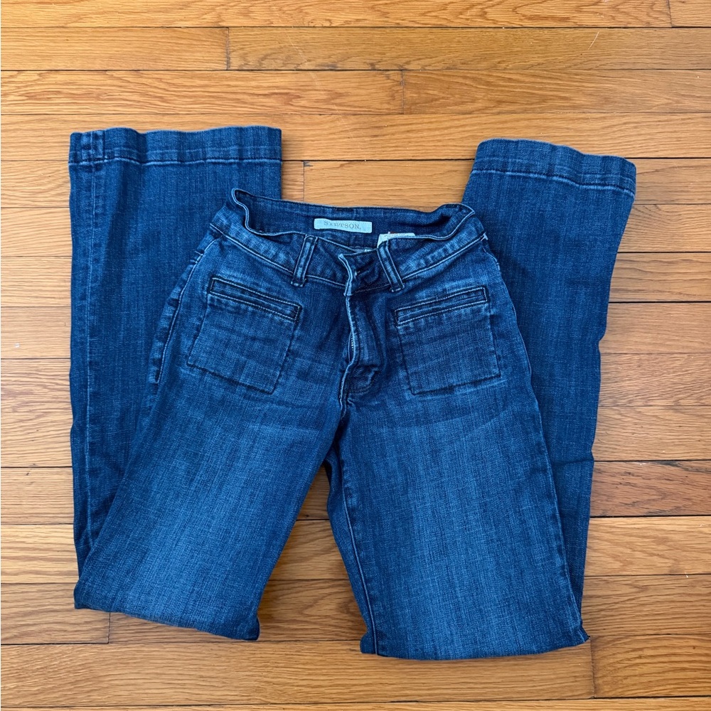 Stetson Dark Blue Women's Wide Leg Jeans